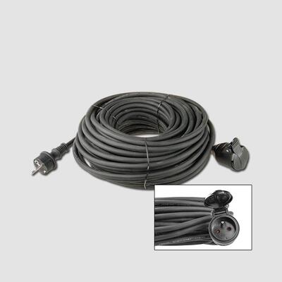 Prodlužovací gumový kabel 1 zásuvka | 230 V / 10 m