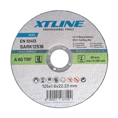 XTLINE Kotouč řezný na ocel | 125x2,5x22,2 mm - 1