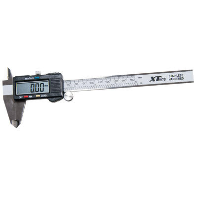 XTLINE Měřítko posuvné digitální | 150 mm, odchylka 0,01 mm - 1