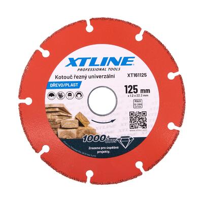 XTLINE Kotouč univerzální na dřevo, plast | 115x1,2x22,2 mm - 1
