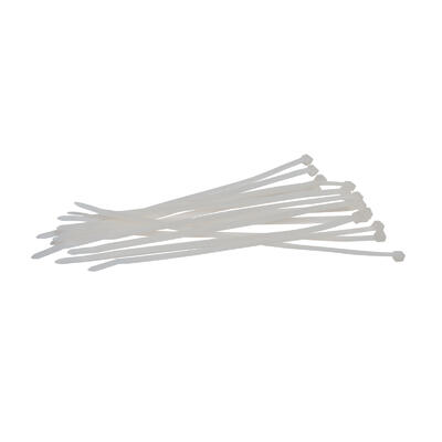 XTLINE Vázací pásky nylonové bílé | 400x7,6 mm, 1bal/50ks - 1