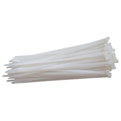 XTLINE Vázací pásky nylonové bílé 1bal/50ks | 300x4,8 mm - 1