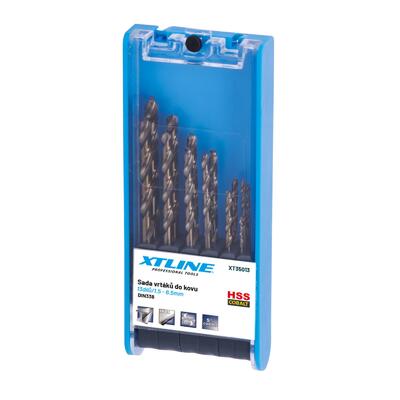 XTLINE Sada vrtáků do kovu cobalt HSS-Co 5 13 dílů | 1,5-6,5 mm, plastový obal - 1