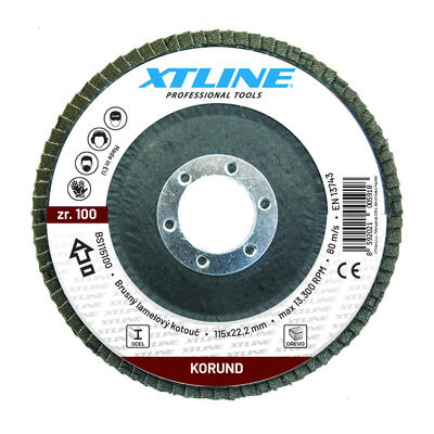 XTLINE Kotouč brusný lamelový korund | 150 mm zr. 120