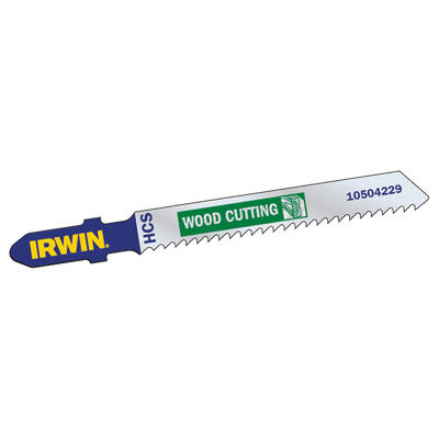 IRWIN Pilový plátky přímočaré na dřevo HCS 1bal/5ks | 100 mm (T101B) 10 Tpi - 1
