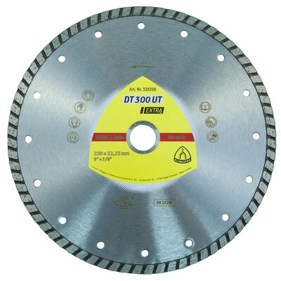 KLINGSPOR Kotouč diamantový turbo DT300UT | 230x7x2,5x22,2 mm