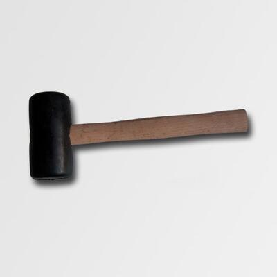 Palička gumová černá - dřevěná násada | 55mm