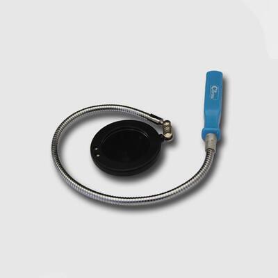 Magnetické inspekční zrcátko ohebné kulaté 50mm s LED diodami 600mm