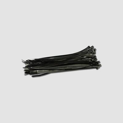 Vázací pásky nylonové černé 1bal/50ks | 250x3,6mm