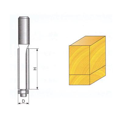 STAVTOOL Tvarová fréza do dřeva, stopka 8 mm | 9,5x80 mm - 2