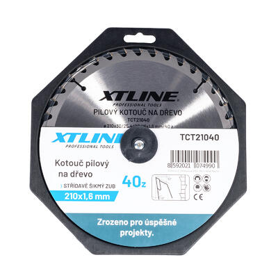 XTLINE Kotouč pilový s SK plátky - trapéz | 210x2x30/60 zubů - 2
