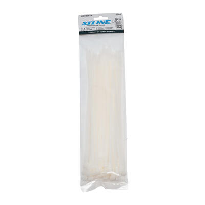 XTLINE Vázací pásky nylonové bílé | 500x7,6 mm, 1bal/50ks - 2