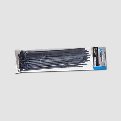XTLINE Vázací pásky nylonové černé | 120x2,5 mm, 1bal/50ks - 2
