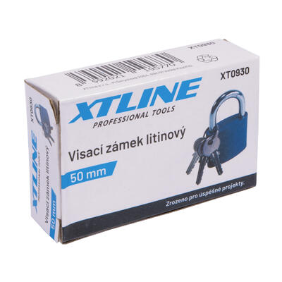 XTLINE Visací zámek litinový | 50 mm - 3