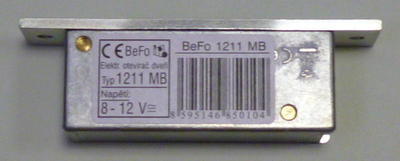 Zámek elektrický BeFo 1211MB - 3