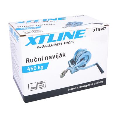 XTLINE Ruční naviják | 1100 kg / lano 10m - 4