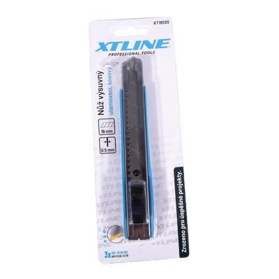XTLINE Nůž výsuvný ulamovací kovový | SK5, 18 mm - 4