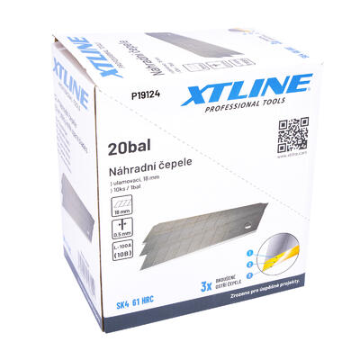 XTLINE Náhradní čepele (břity) | SK4, 18 mm, 0,5 mm (1bal/10ks) - 5