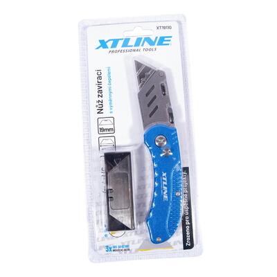 XTLINE Nůž zavírací s výměnnými čepelemi 5 ks | SK5, 19 mm - 5