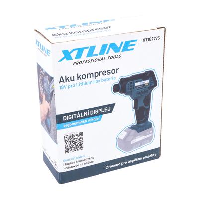 XTLINE Aku kompresor 18 V + příslušenství - 6